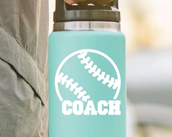 Baseball Coach Gift | Vinyl Sticker Decal