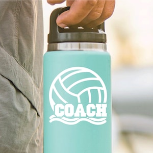 Water Polo Coach Gift | Vinyl Sticker Decal Outlined
