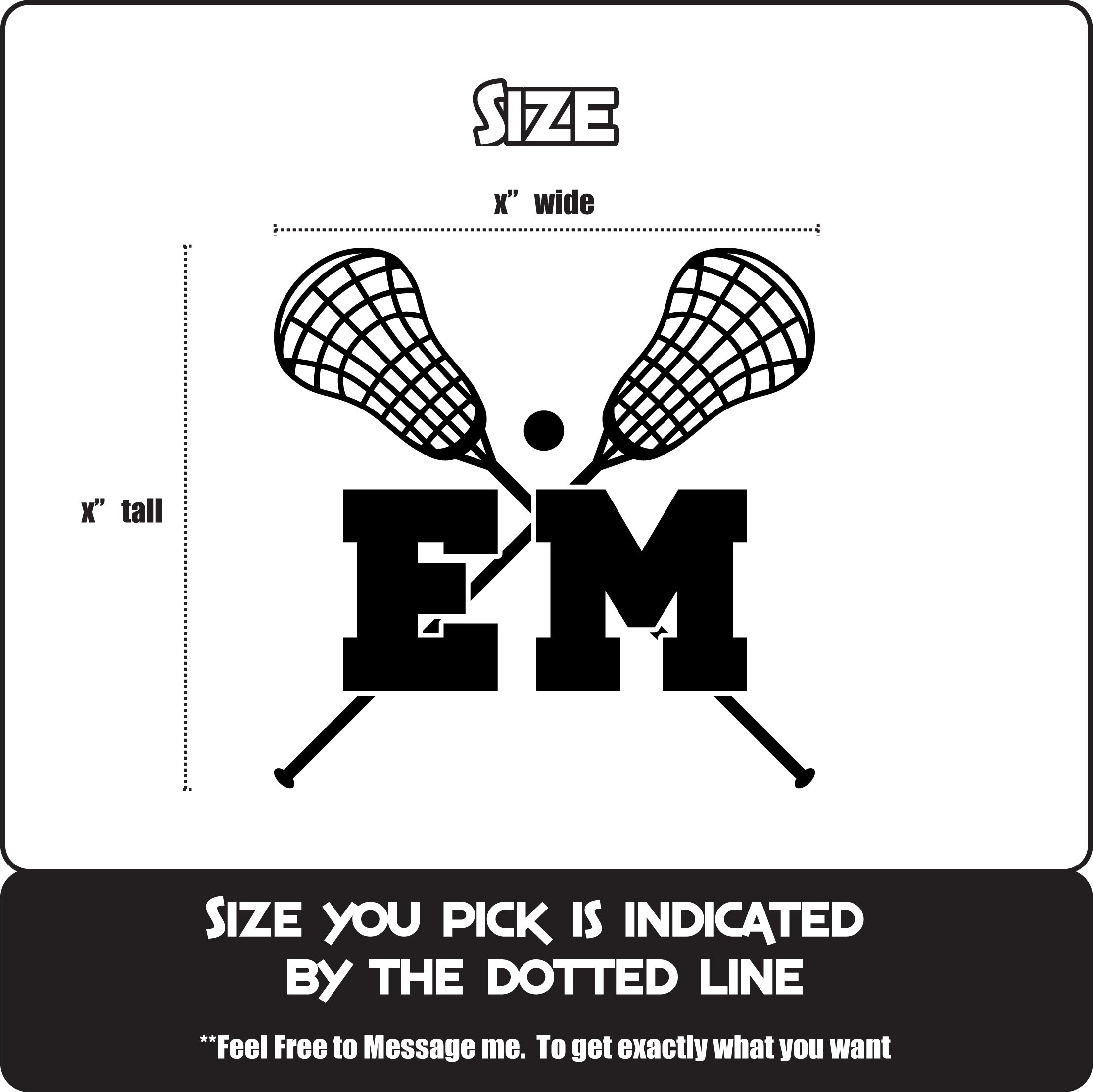 Personalized Lacrosse Vinyl Decal | Waterproof Sticker - Etsy