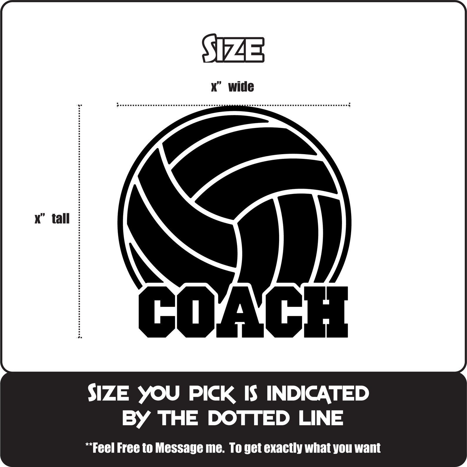 Volleyball Coach Sticker Great Gift Vinyl Decal Etsy