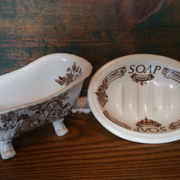 Royal Crownford Ironstone Soap Dishes