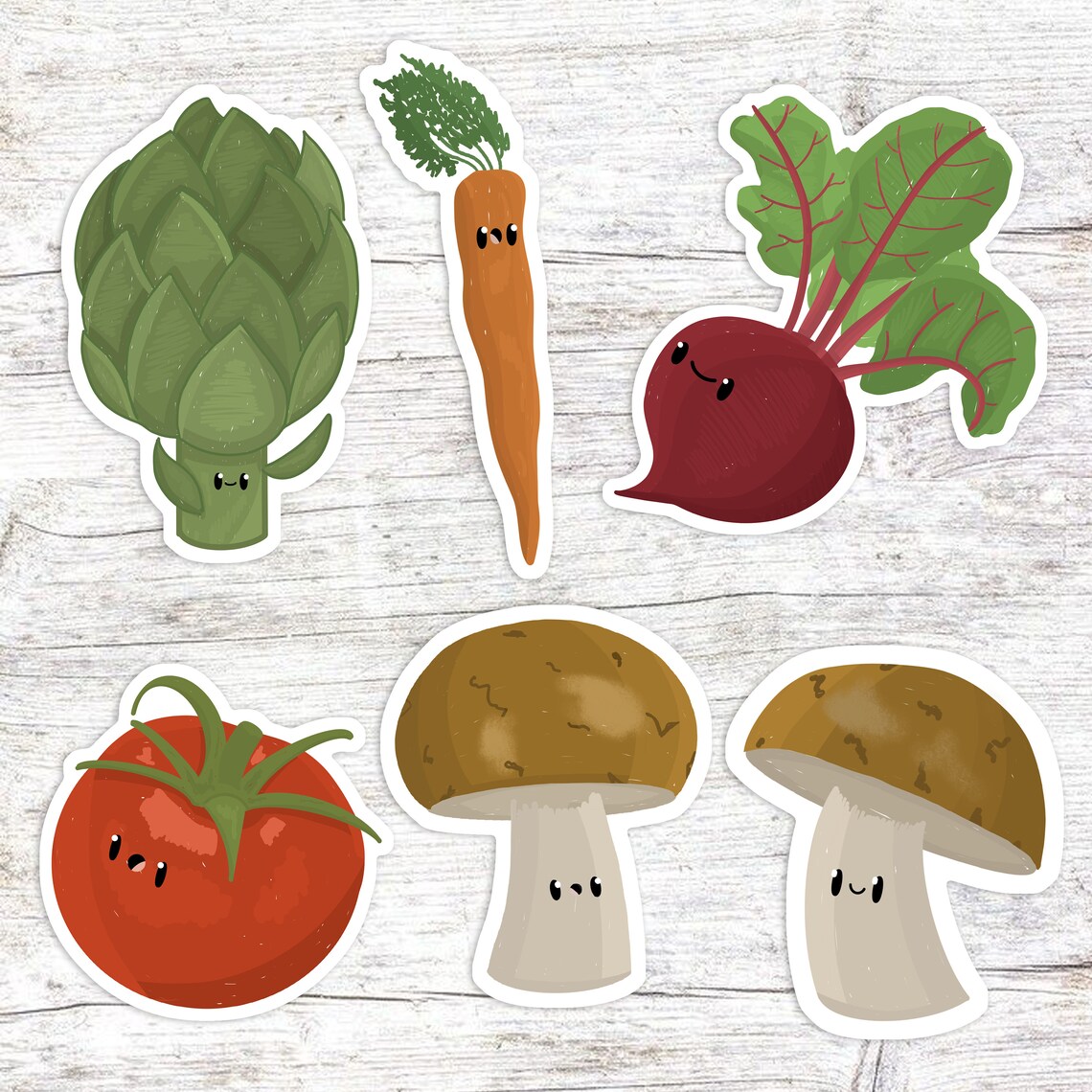 Veggie Sticker Pack Sticker Set Vegetable Planner Stickers | Etsy