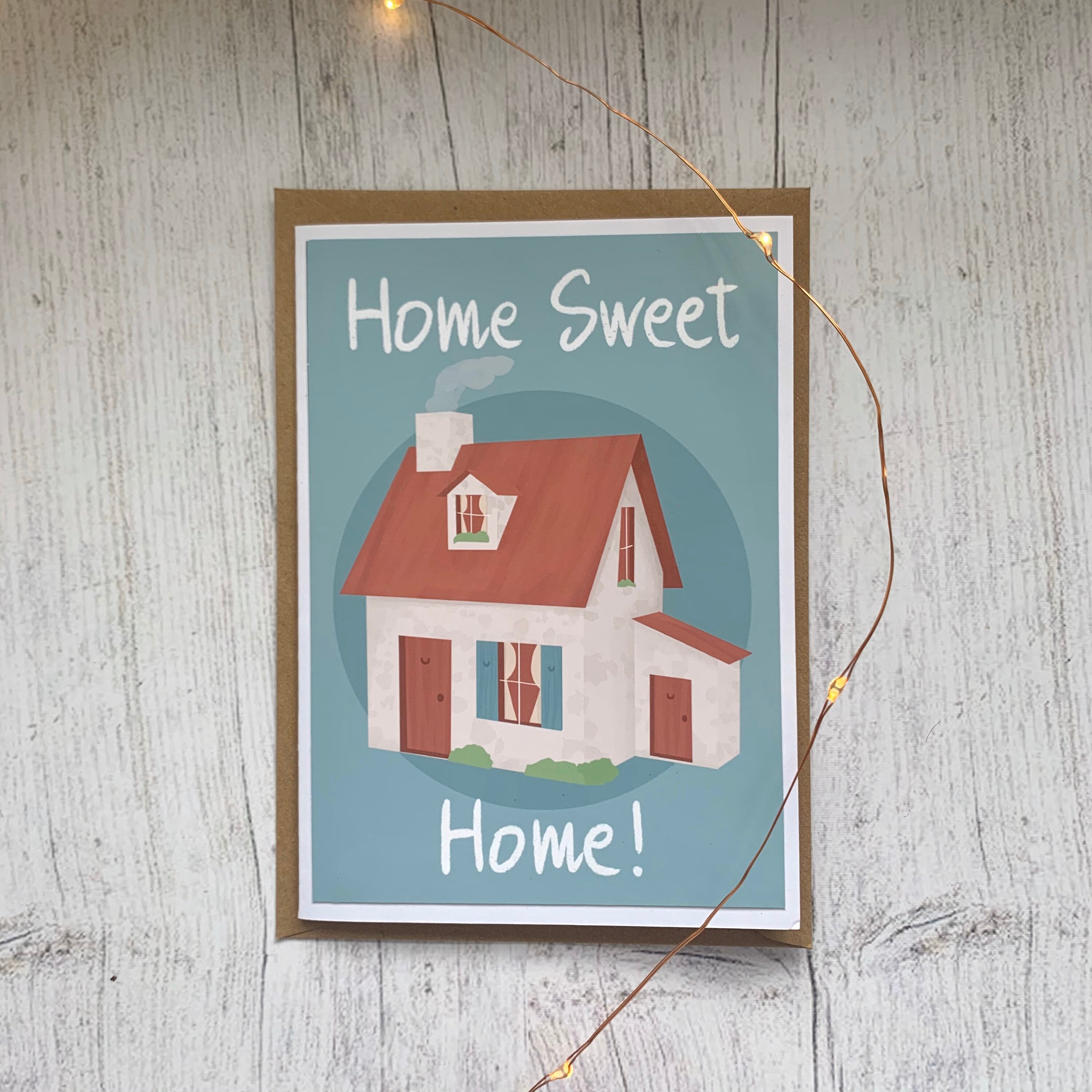 House Warming Card Congrats Card Home Sweet Home Cute Etsy