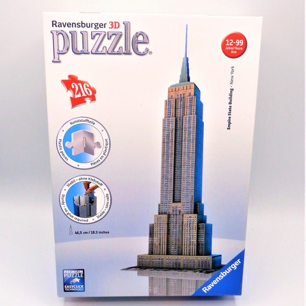 Empire State Building 3d Puzzle Etsy