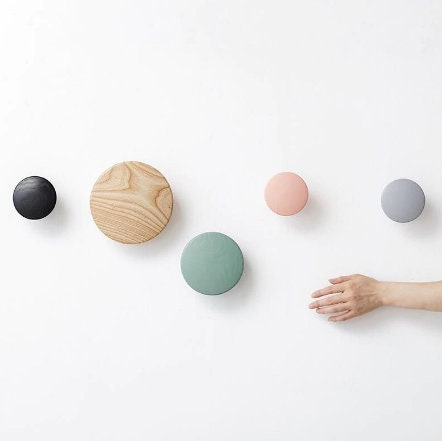 Wall Wooden Hanger, Coat Wooden Round Hook, Home Decoration,Indoor Su…