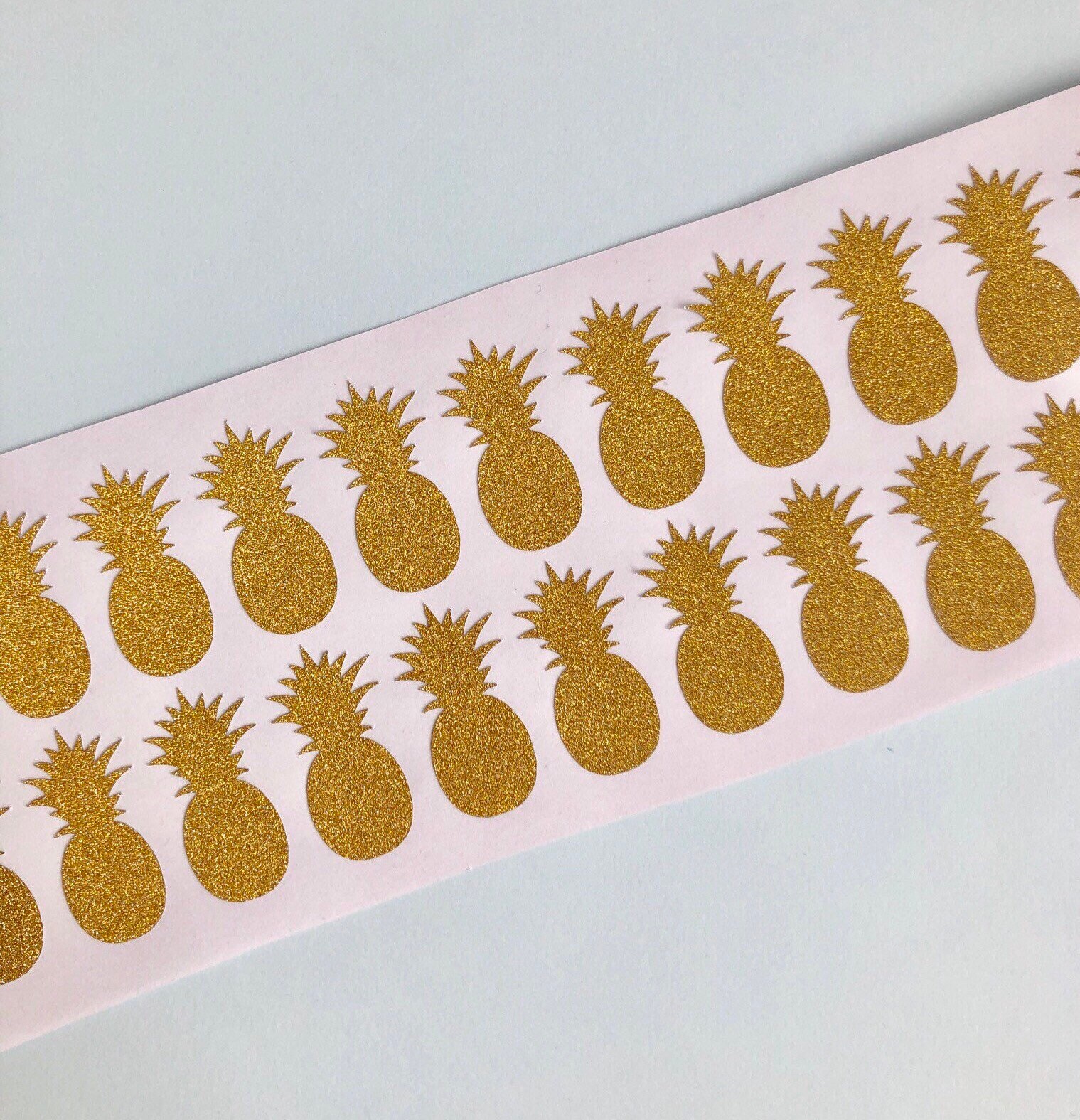 gold or silver glitter pineapple stickers party decor favors envelope seals 