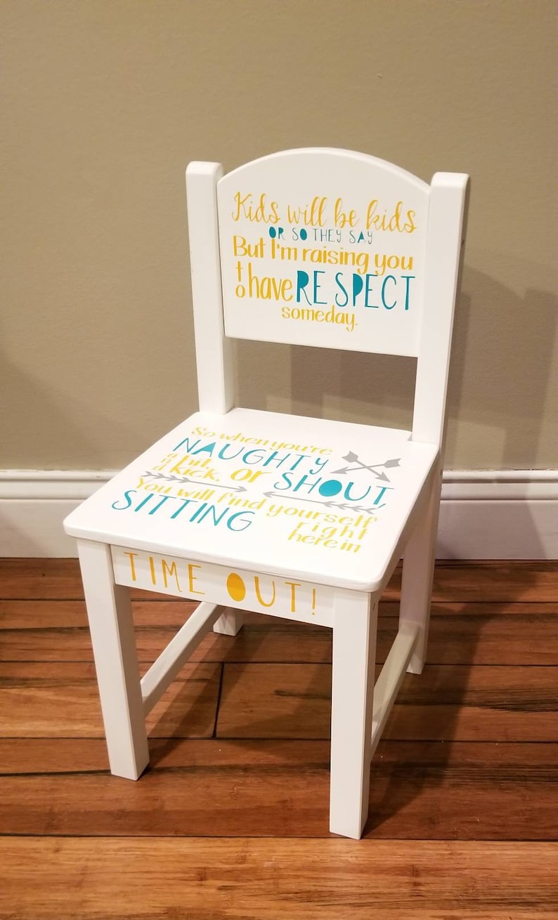 Personalized Boy/girl Timeout Chair/gender Neutral Timeout Etsy