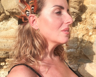 Handmade Feather Ear Cuff | Recycled, No Piercing, Adjustable