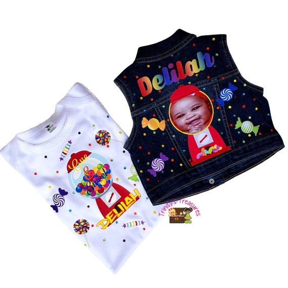 Baby top denim vest