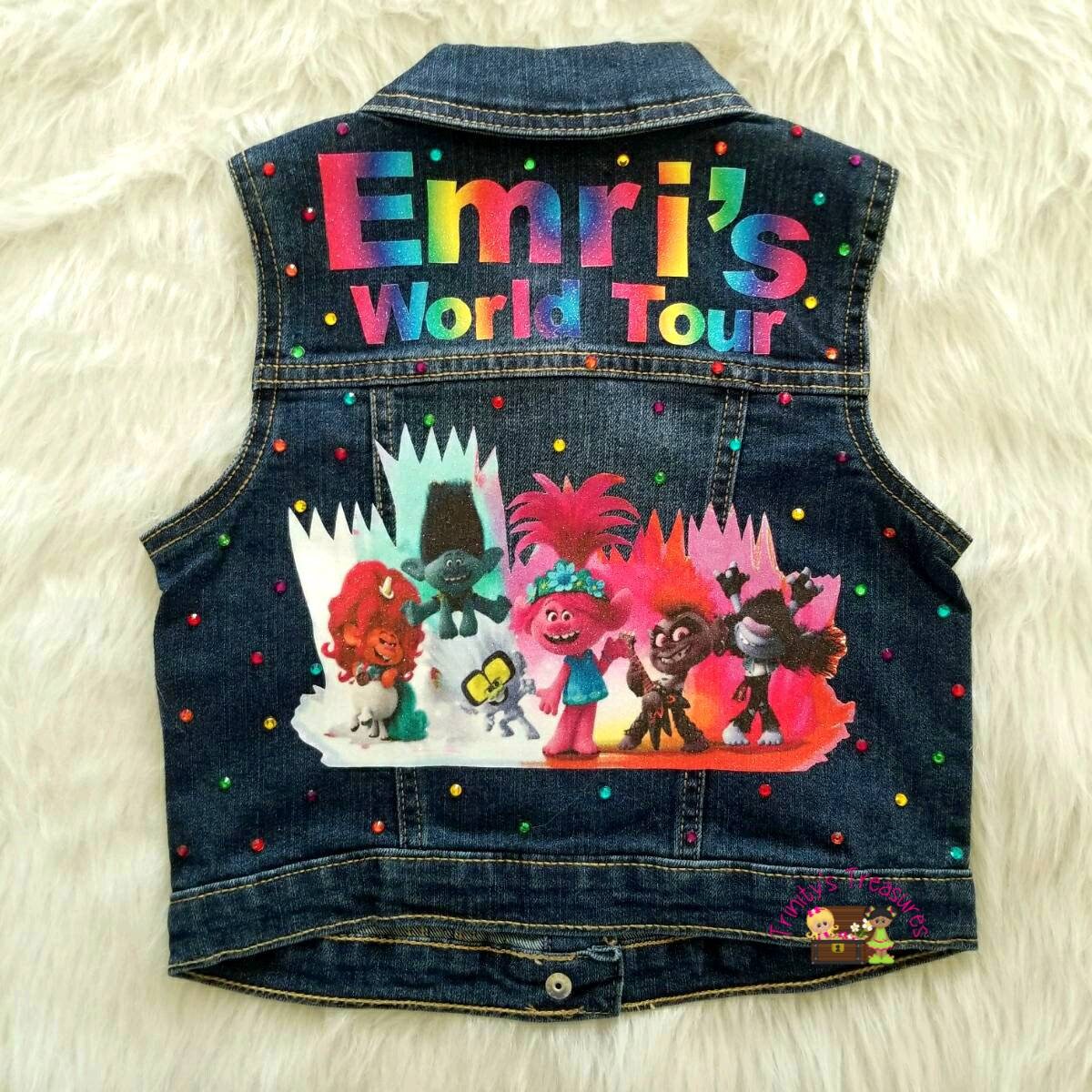 custom jean vest