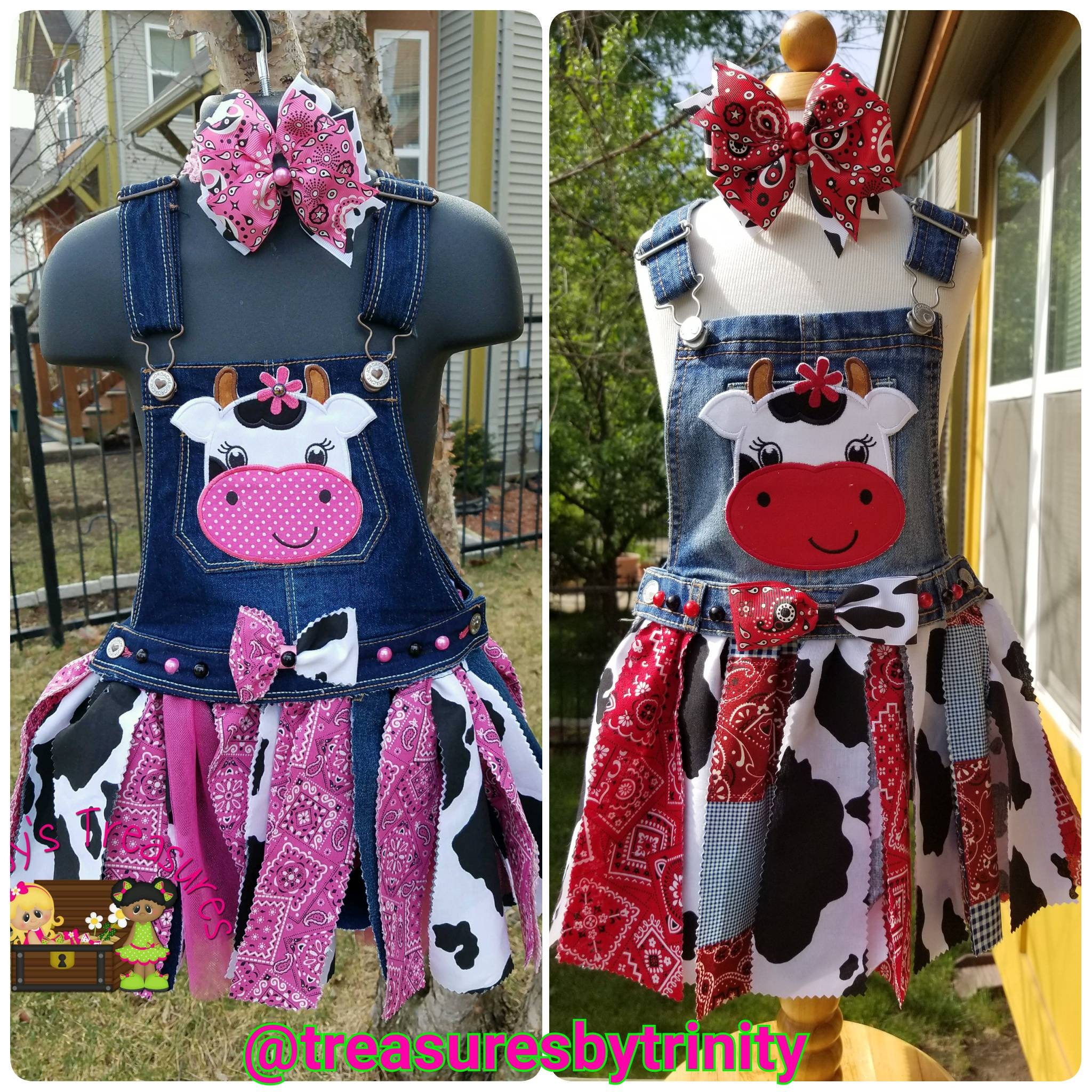 Cowgirl Tutu Dress Fabric Tutu Denim Jumper Custom Etsy