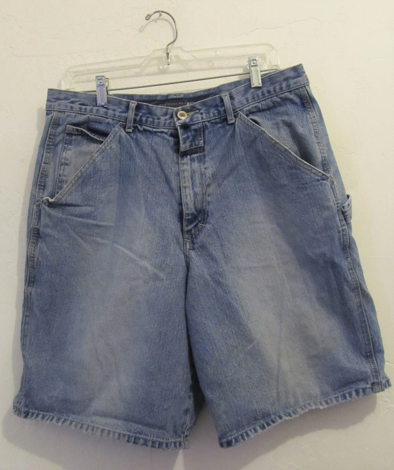 Men/'s Vintage 90/'s,Baggy Blue HIP H0P era CARPENTER Shorts By GIRBAD.34