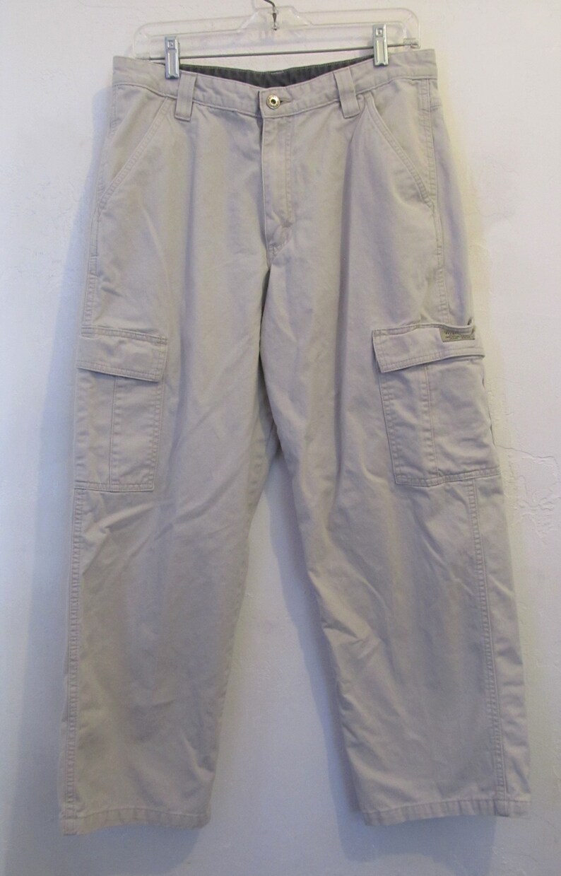 Men/'s,Vintage 90/'s,Beige Colored HIP H0P era CARGO Pants By WRANGLER.32