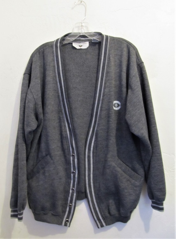 Reduced@@A Vintage 80's,PREPPY Gray CARDIE Type Sw