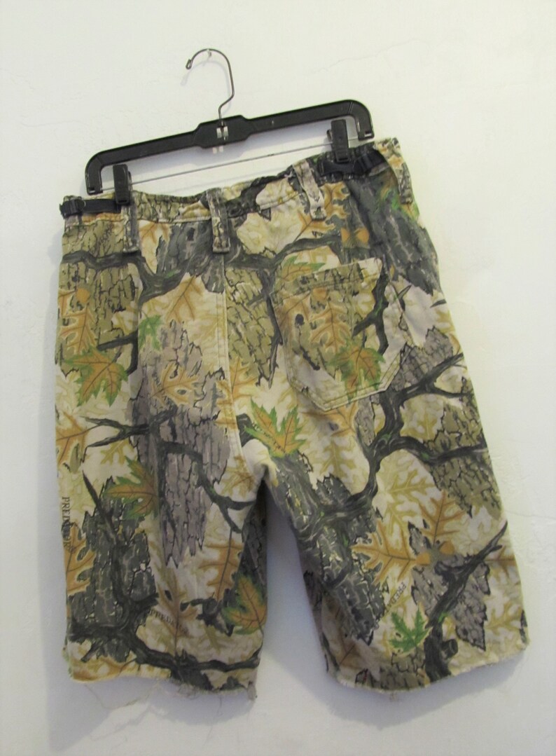 Men/'s,Vintage 80/'s,CAMO Cut-off PREDAT0R Shorts By HIDDEN WOLF Woolens,Inc.32