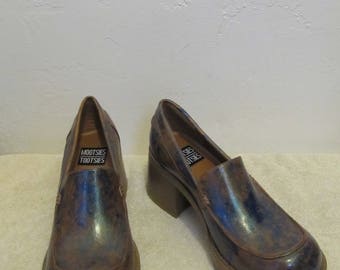 Women's Vintage 90's,UPCYCLED Type PLATFORM SHOES By Mootsies Tootsies.9