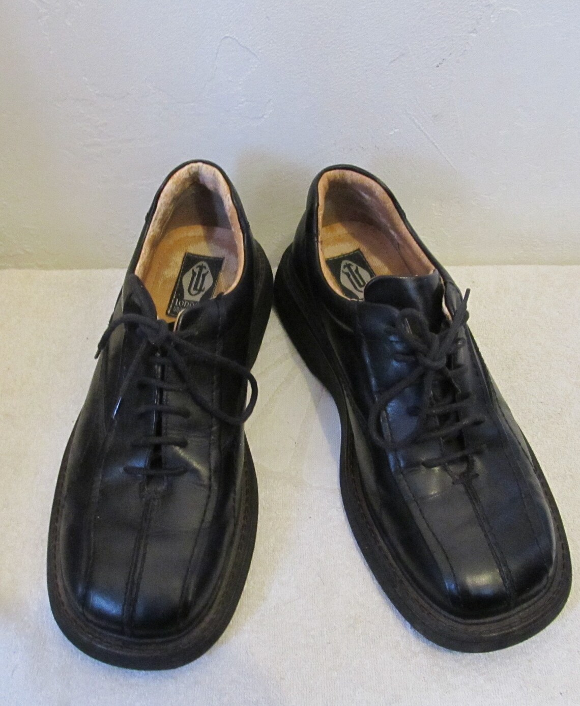 Men's Vintage 90's CHUNKY Black Oxford Shoes By LONDON | Etsy
