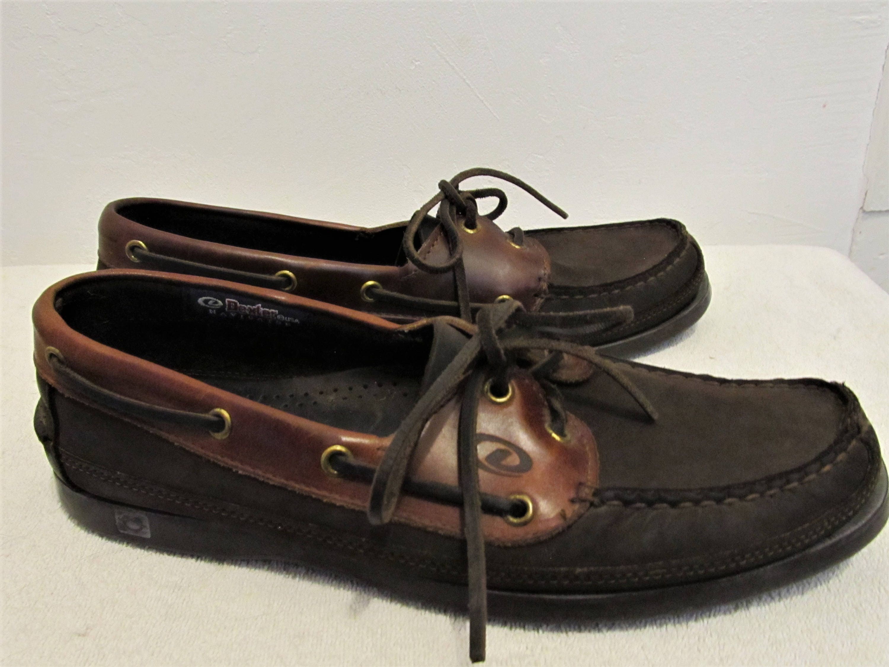 Tone Brown Colored Leather BOAT SHOES 