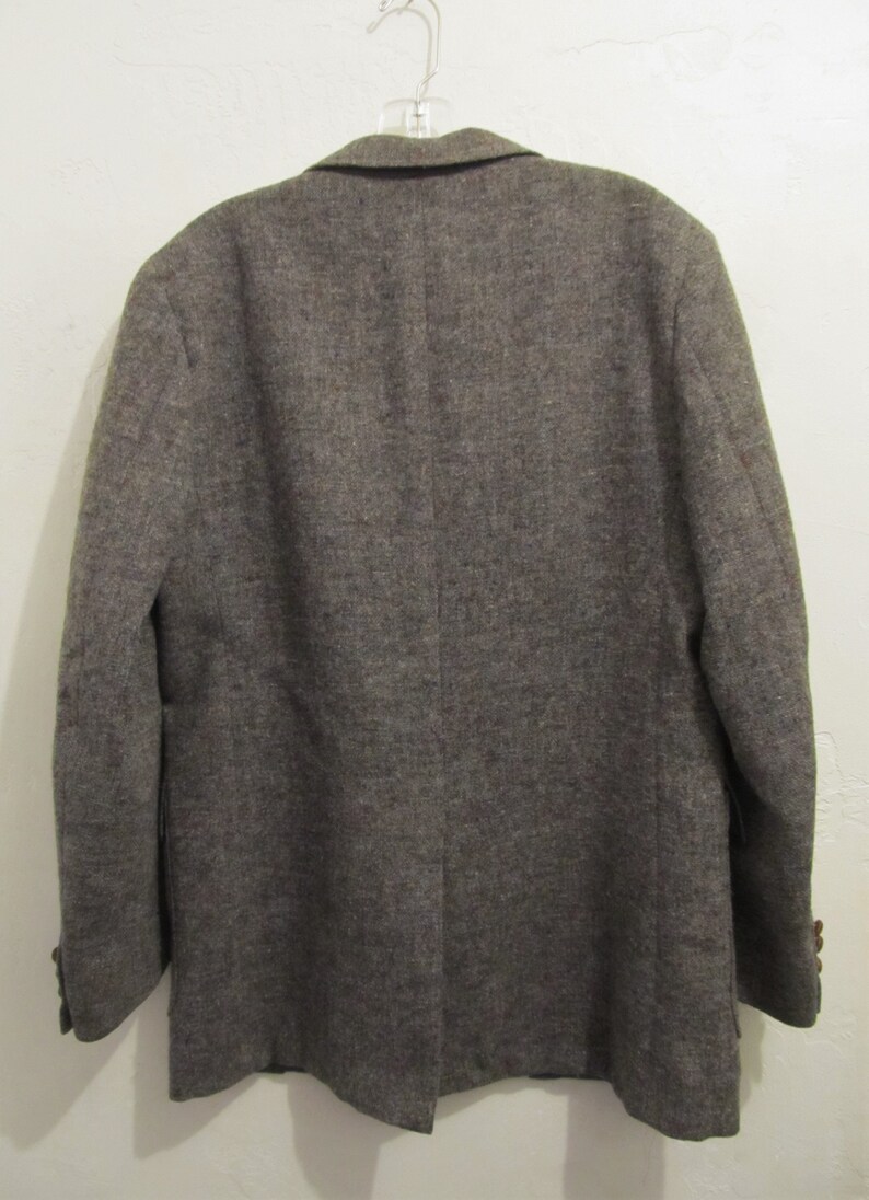 40-42R A Men/'s Vintage 80/'s,Gray 2 Button Front W00L TWEED Sportcoat By TAILOR/'S BENCH.M