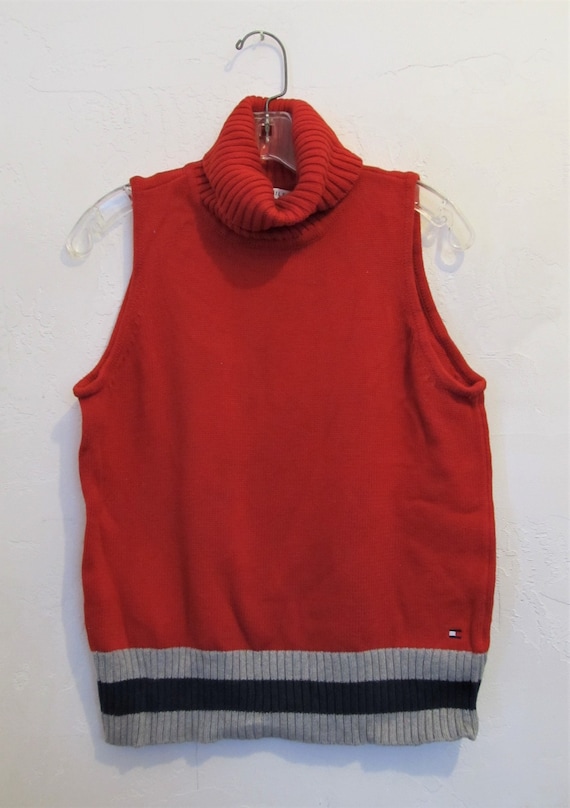 A Women's,Vintage 90's,SLEEVELESS Red Turtleneck S