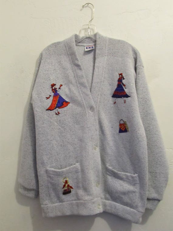 A Women's FUNkY Vintage 80's,Gray AVANTE GARDE era