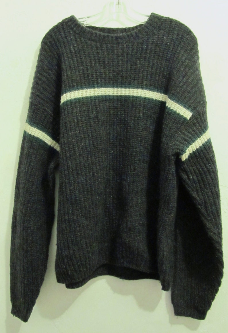A Men/'s Sporty Vintage 90/'s,BuLKY Hip Hop era WOOL Blend Sweater By EDDIE BAUER.L