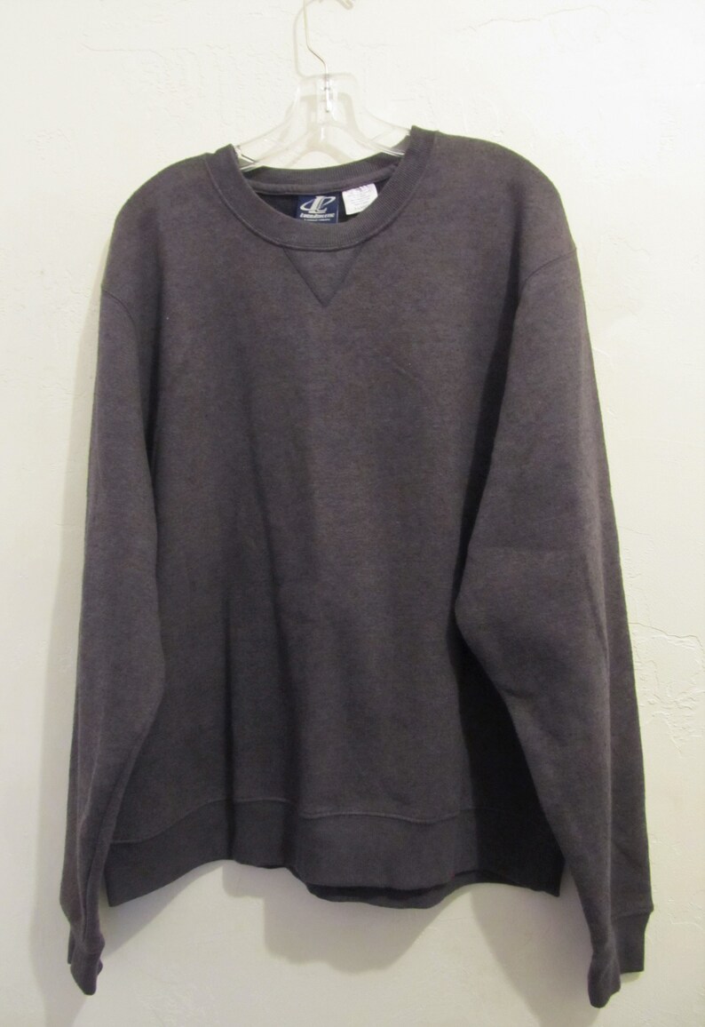 A Mens Vintage 90/'s,Charcoal Colored GRUNGE era Sweatshirt By LOGO Ath of Reebok.XL