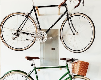 Copenhagen wall mount bike rack / indoor bike storage / wall bike hooks