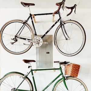 Copenhagen wall mount bike rack / indoor bike storage / wall bike hooks image 5