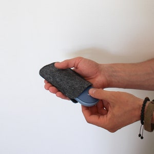Custodia in feltro naturale per Apple Magic Mouse