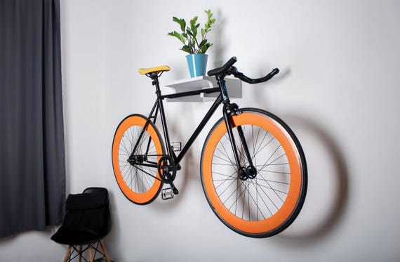 Wooden best sale bike shelf