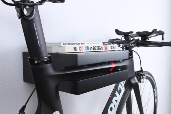 Wooden Bike Rack Black Bike Wall Mount Wood Bike Shelf Wall Bike Hanger Etsy