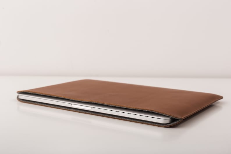 MacBook pro leather sleeve Laptop sleeve from premium full-grain leather MacBook air case Apple accessoriess