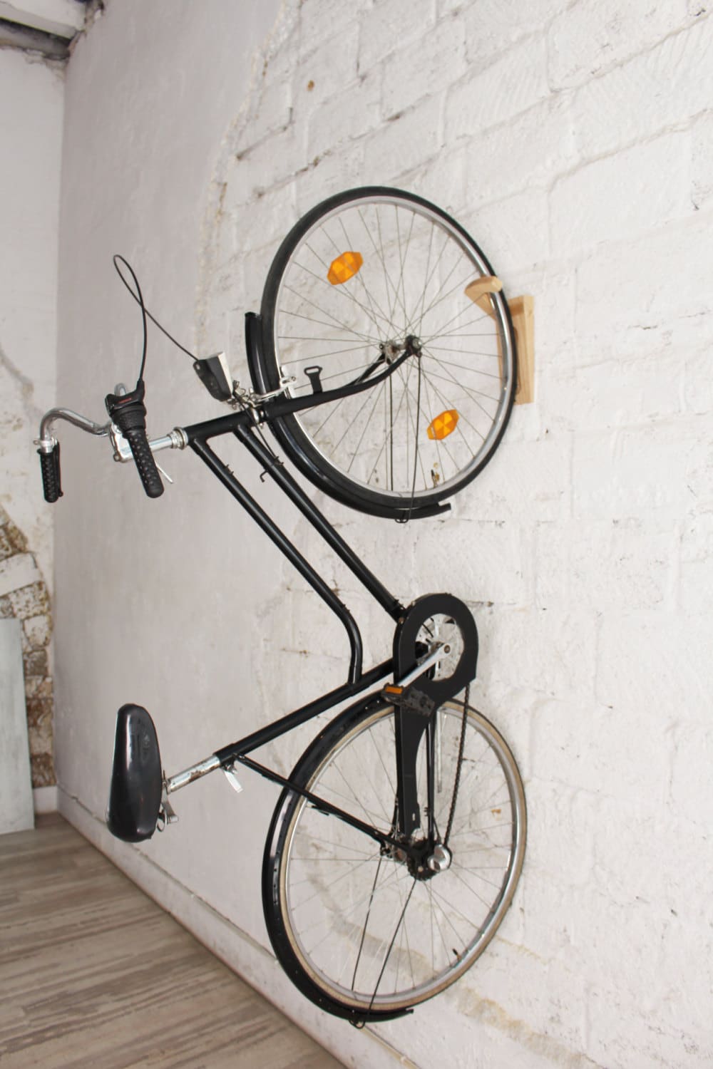Tokyo Bike rack / bike wall mount / wooden wall hooks