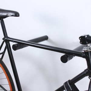 Copenhagen wall hooks for bike storage / Black bike rack / bike hanger / bike holder /