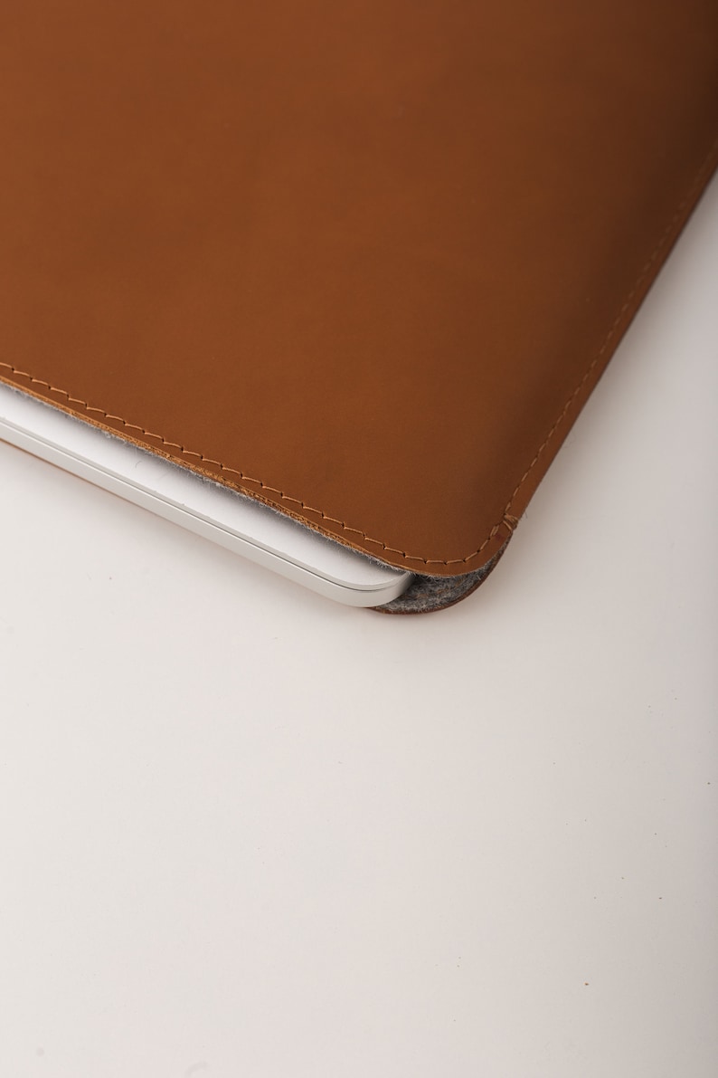 MacBook pro leather sleeve Laptop sleeve from premium full-grain leather MacBook air case Apple accessoriess