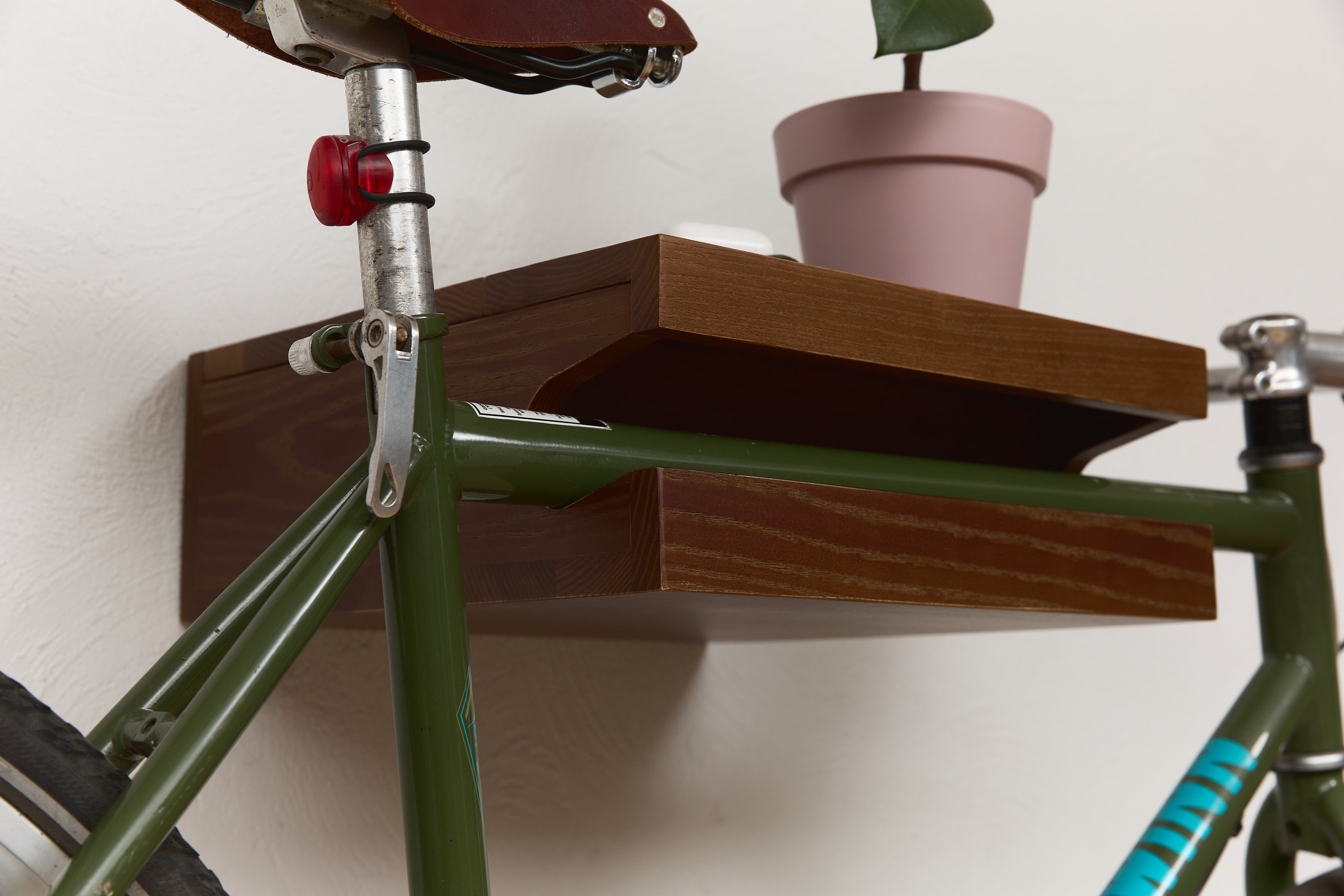 Wooden Bike Shelf Wall Mount Bike Rack Wall Bike Holder Wood Bicycle Stand Etsy