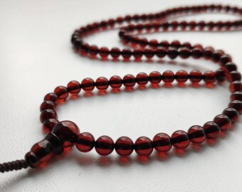 6 Small: 108 baltic amber mala for meditation (size Ø5 colour 6)