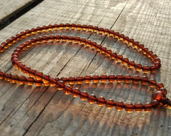 108 bead baltic amber mala  (size Ø5 colour 5)