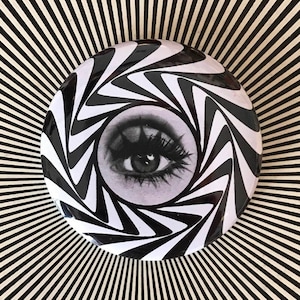 All Seeing Eye 2.25 inch button pin, Magnet