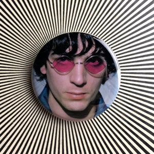 Syd Barrett in pink glasses 1.25 inch pin