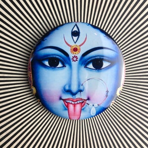 Kali goddess 2.25 inch pin