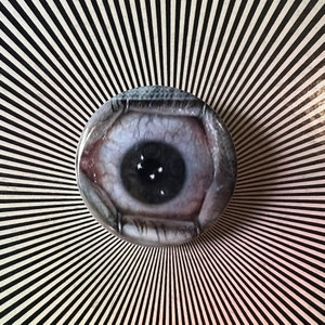 1.25 inch Eyeball from Clockwork Orange  pin