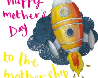 The Mothership - greeting card