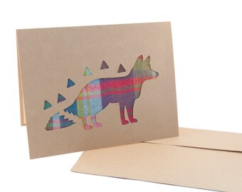 Foxy carte de souhaits M. fait w/tissu - Single/Pack