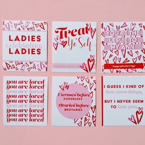 Galentine's Day Mini Printable Cards - Digital Download - Etsy