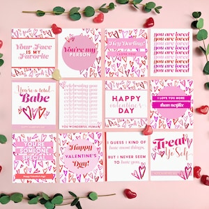 Mini cartes imprimables de la Saint-Valentin - téléchargement numérique