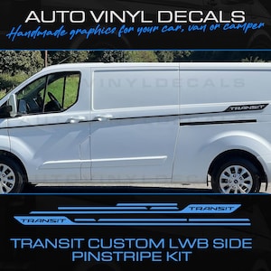 Ford Transit Custom LWB Van Sport Side Graphics Decals Styling Stickers ...