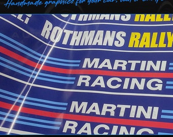 Visera Retro Rally Sunstrip, envoltura de vinilo impresa digitalmente de 1300 mm de longitud