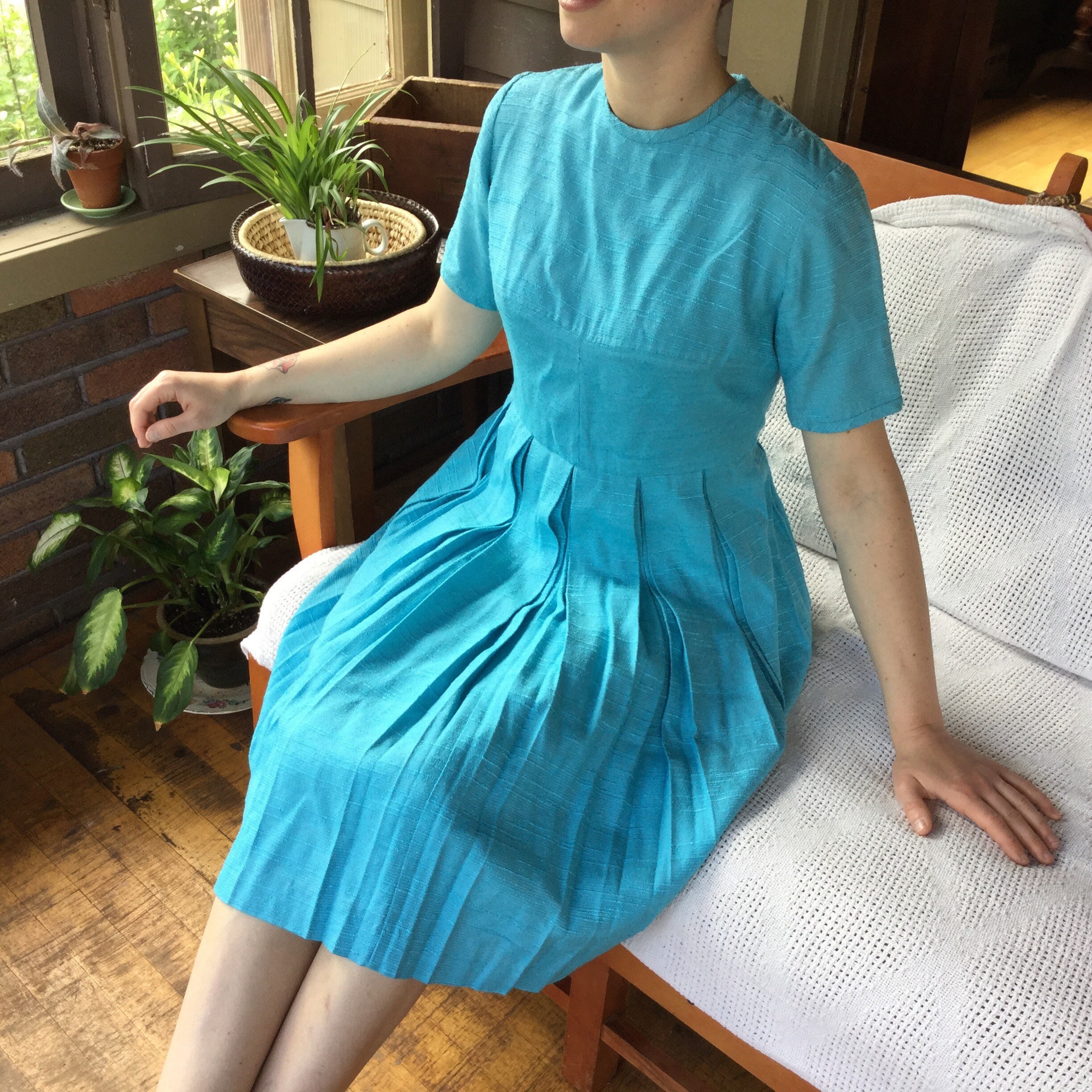 Vintage Union Made Dress Womens Midcentury Dress Textured Etsy